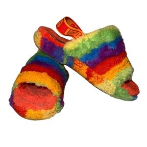 Rainbow UGG Slippers Size 2